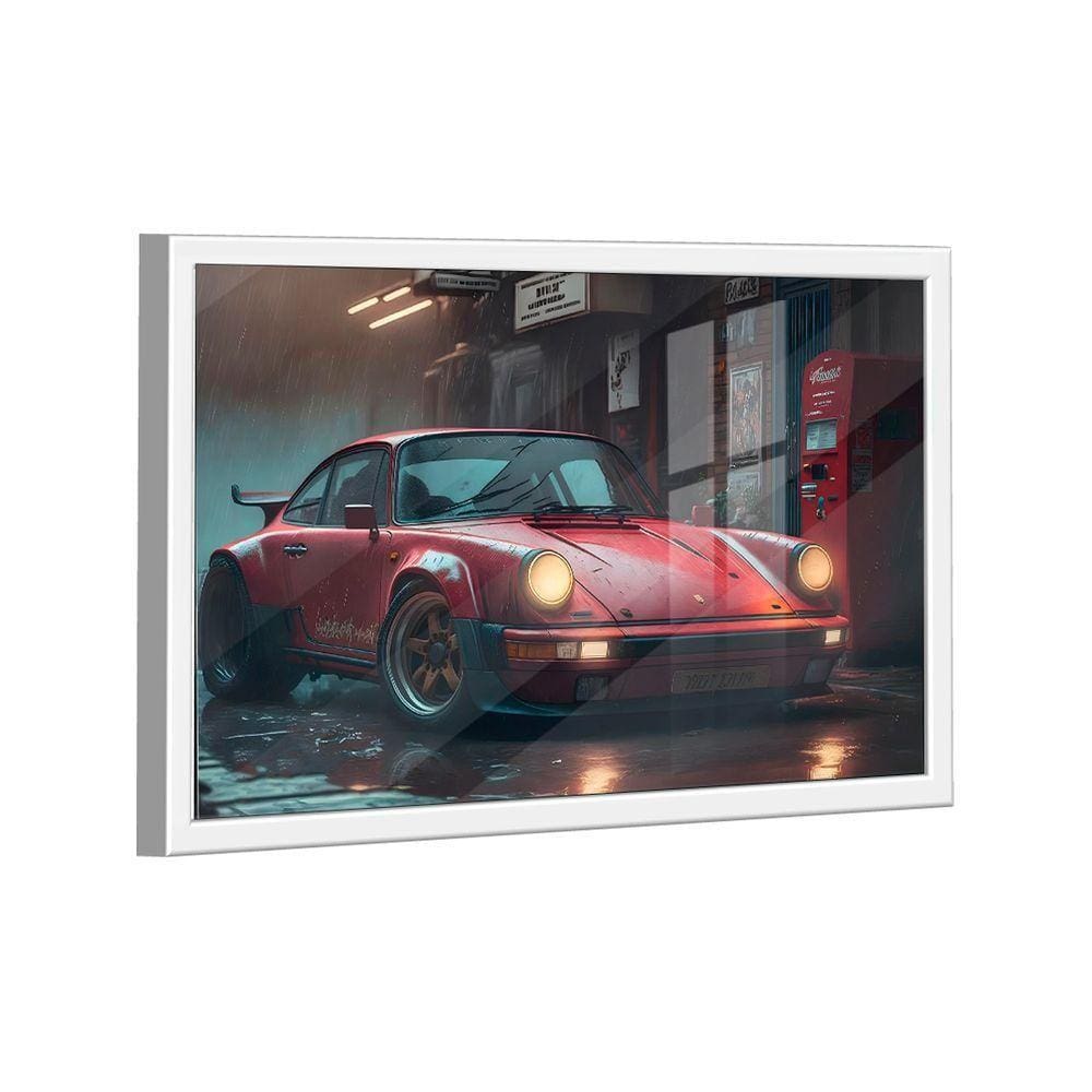 Quadro Porsche Vermelho -- Br Artes