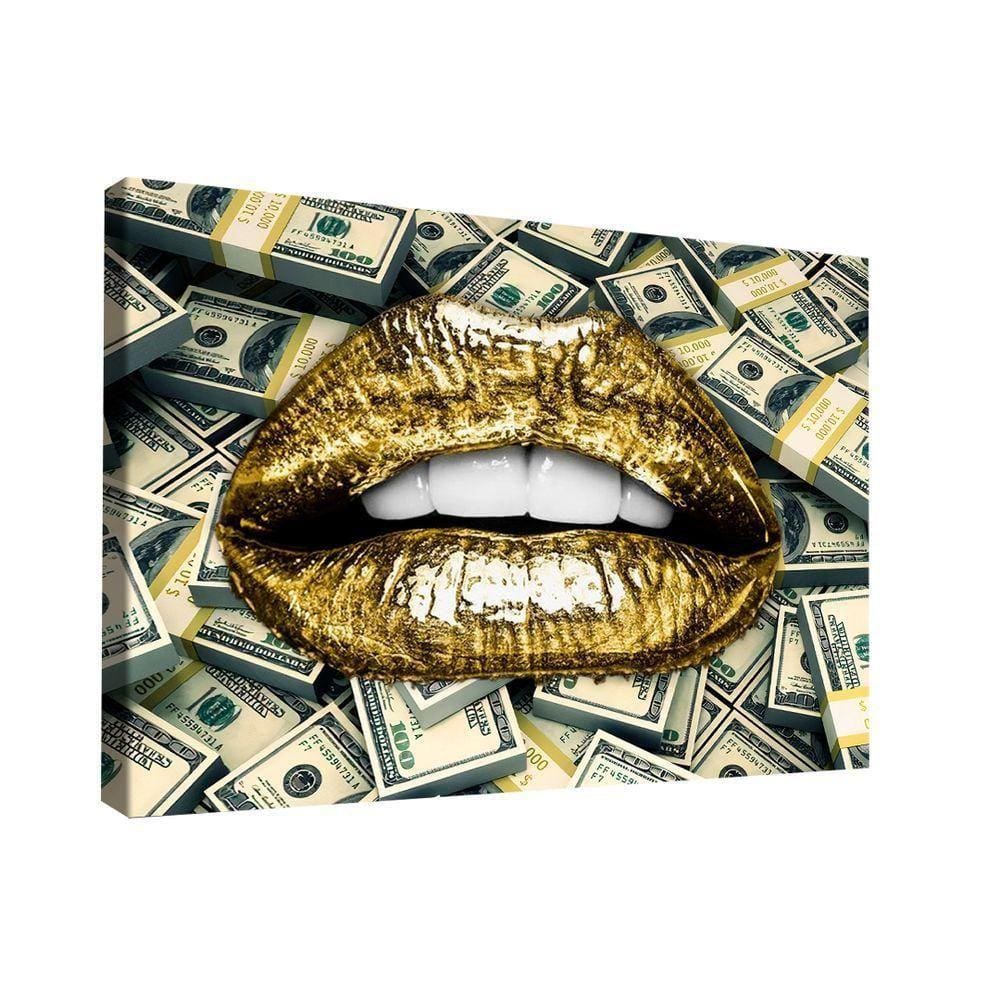 Quadro Mouth Dollars -- Br Artes