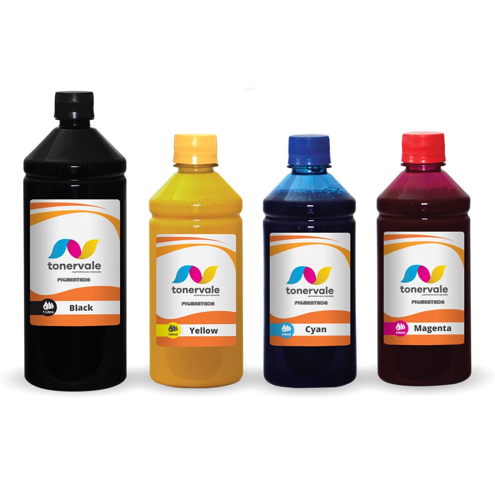 4 Tinta Para Impressora 8100 8600 8630 950 951 2,5L CMYK Pigmentado