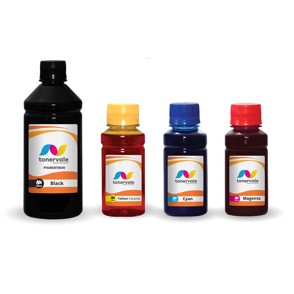 4 Tinta Para Impressora 2776 2376 6476 2774 667 550ml BK Pigmentado