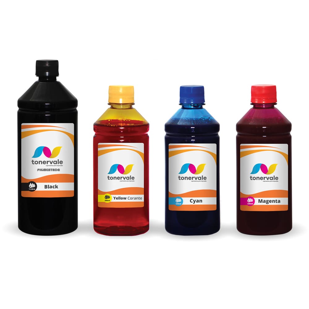 4 Tinta Para Impressora 667 664 662 667 664 662 2,5L BK Pigmentado