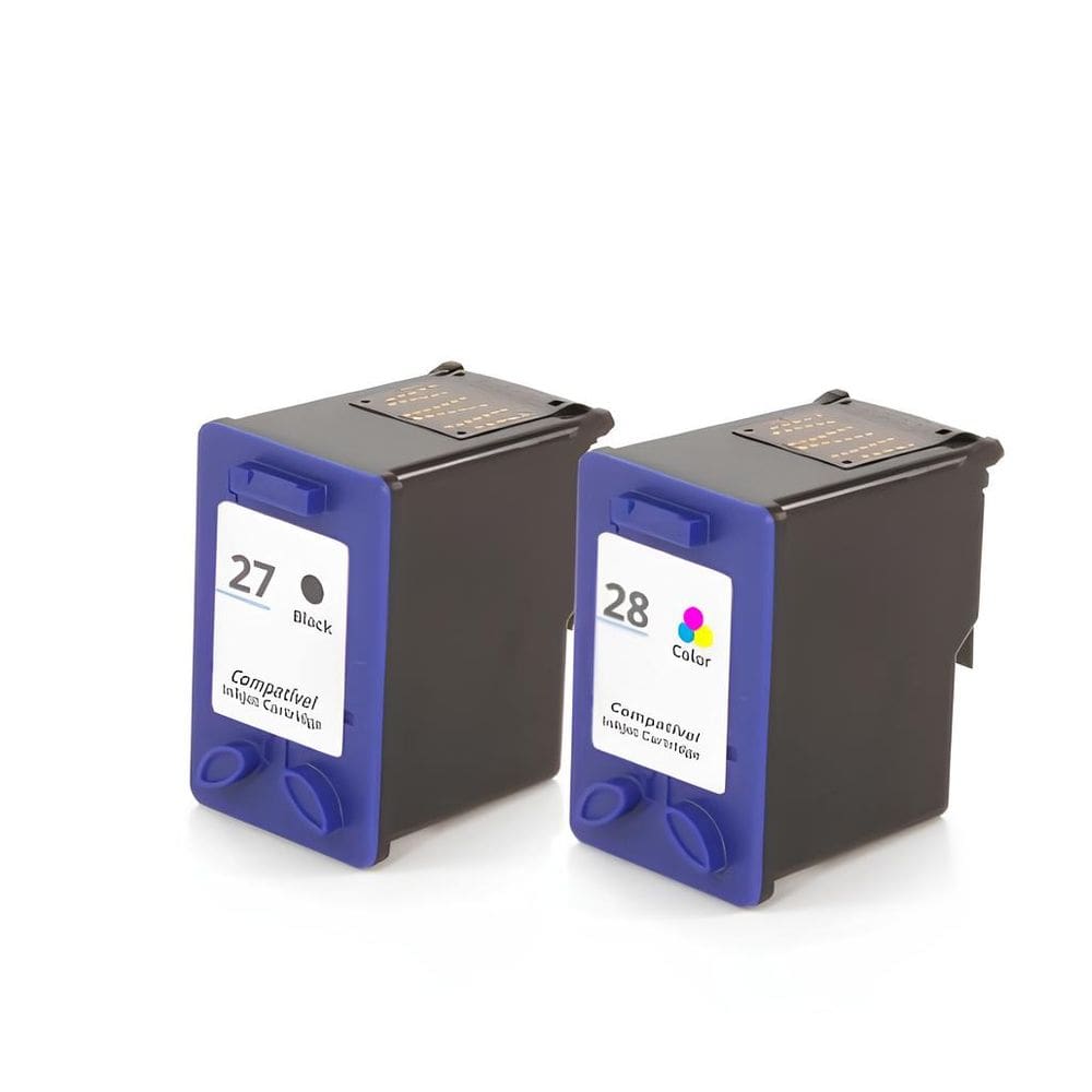 Kit Cartucho Para Impressora 3520 27 e 28 compatível