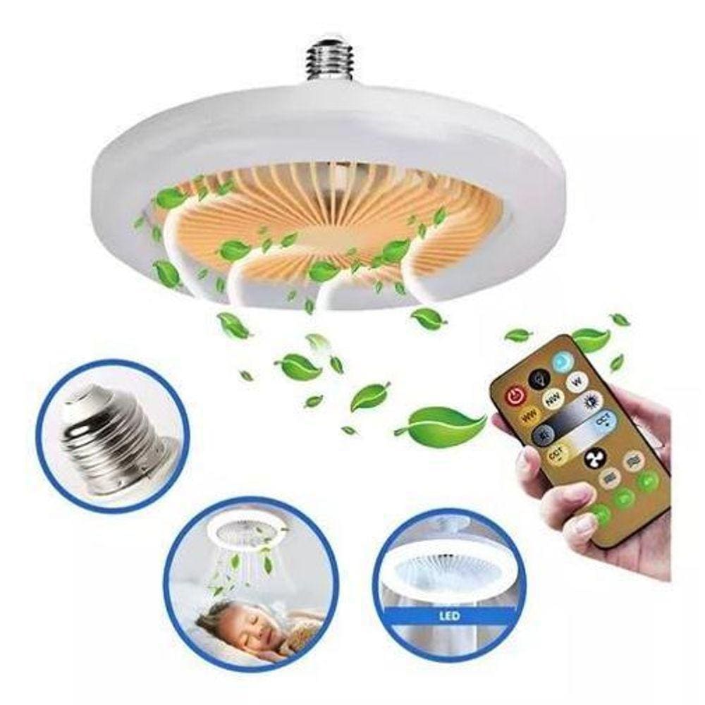 Ventilador Teto: Luz Led Cool E Ventilação Oscilante 30W