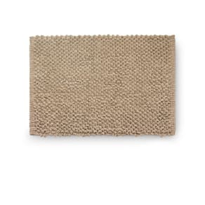 Tapete Banheiro Micro 60x40 Antiderrapante Camesa Marrom