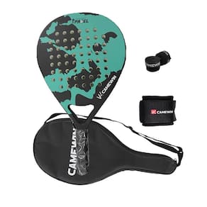 Raquete de tênis de padel CAMEWIN em fibra de carbono 18k 360g + 10g