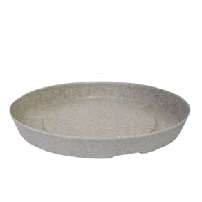 Prato para Vasos de Planta Redondo Slim 36 Cimento Queimado