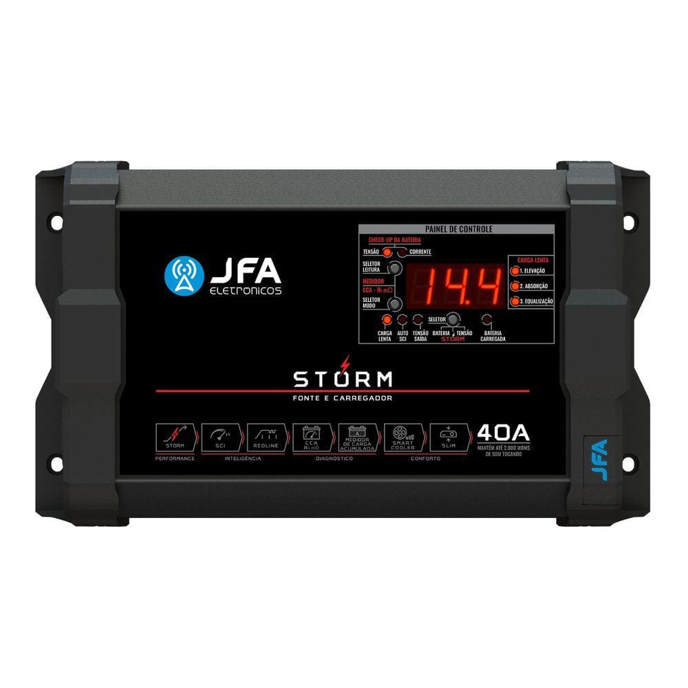 Fonte Carregador Automotivo Jfa Storm 40a Bivolt Volt/amp