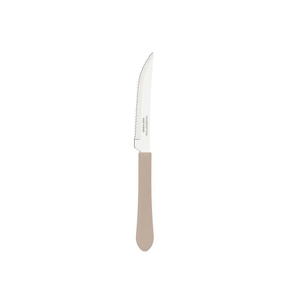 Jogo De Facas Para Churrasco Leme Em Inox E Cabos De Polipropileno Cinza 12pçs - Tramontina