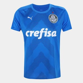 Camisa de Goleiro Palmeiras I 22/23 s/n° Torcedor Puma Feminina - Azul