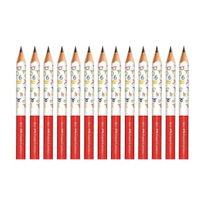 Kit 12 Lápis Jumbo Escolar Infantil BIG Grosso Triangular Nº 2 HB Faber Castell