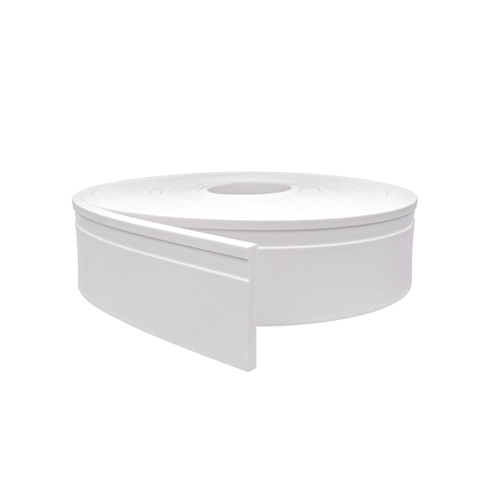 Rodapé de Eva Autocolante Branco 10cm x 1,0cm RP16 27m Segunda Linha