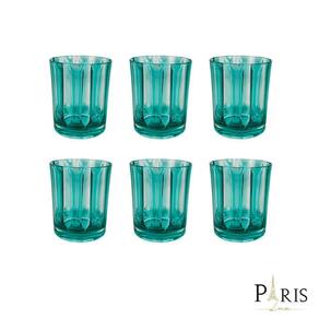 Conjunto 6 Copos de Acrílico Verde 10,5cm RJW0012 BTC