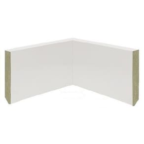 Rodapé de MDF 7cm x 15mm x 2.20m Revestido Liso Casablanca Branco