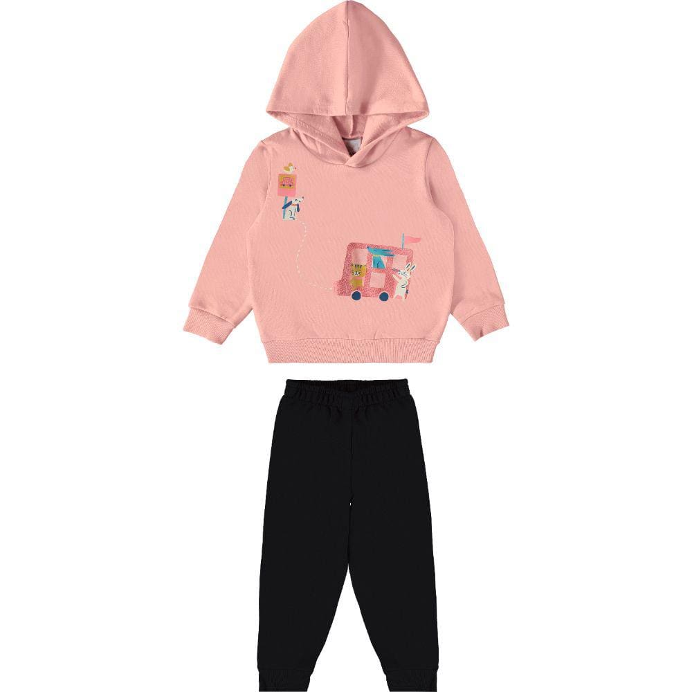 Conjunto Moletom Infantil Menina 4/8 Malwee Ref. 0116621