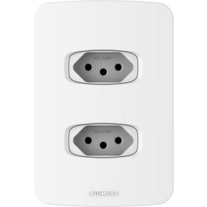 Tomadas Padrão 20A com Placa 4x2 Gracia Maxx Alumbra Branco