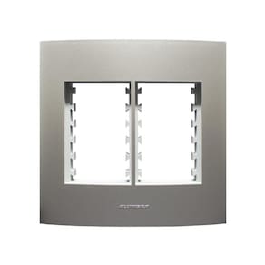 Placa 4X4 com Suporte Para 6 Módulos Inova Pro Class Alumbra Titanium