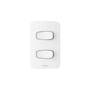 Conjunto 2 Interruptores simples 10A 250V~ 4x2 Gracia Alumbra Branco