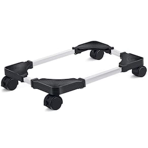 Suporte de CPU móvel Liitrton ajustável com 4 rodas de rodízio preto