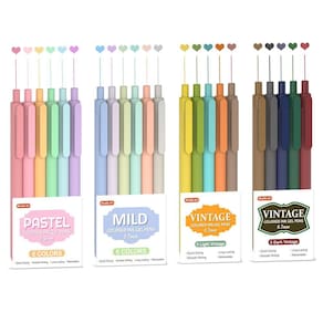Canetas de gel Shuttle Art coloridas, retráteis, 22 cores de tinta