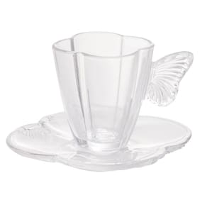 Conjunto 4 Xícaras de Chá com Pires Butterfly 180ml 29272 Wolff
