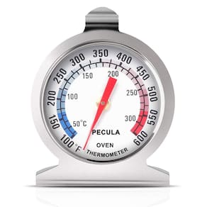 Termômetro de forno PECULA 50-300°C/100-600°F em aço inoxidável
