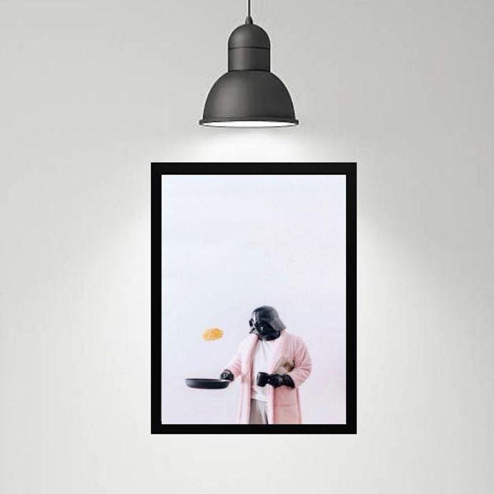Quadro Divertido Cozinha Darth 33X24Cm