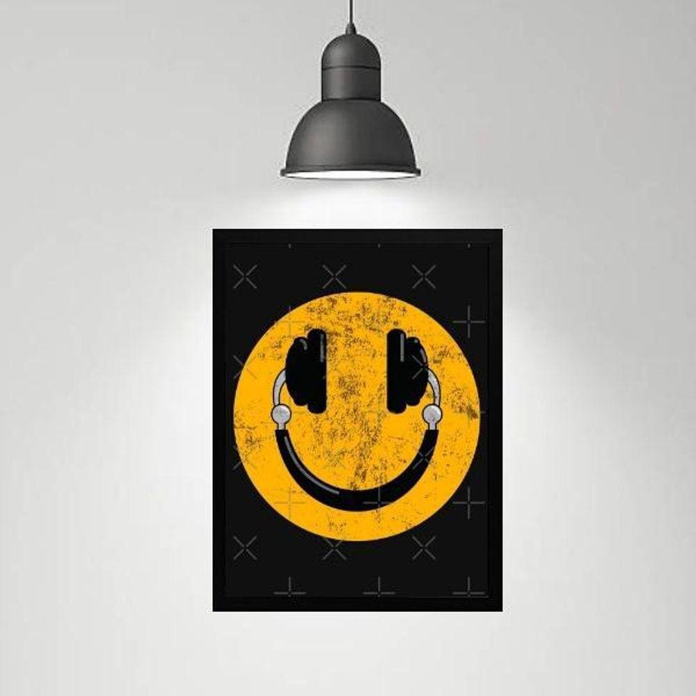 Quadro Decorativo Smile Dj 24X18Cm