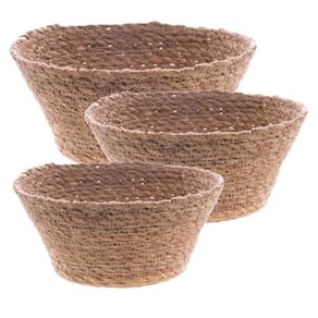 Conjunto 3 Cestos de Fibra Natural 29481 Wolff