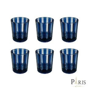 Conjunto 6 Copos de Acrílico Azul 10,5cm RJW0011 BTC