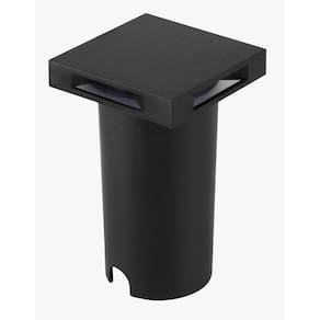 Spot Balizador de Embutir Quadrado Preto IP67 Led 2W 3000K Bivolt