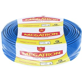Cabo Flexível Megatron 1,0mmX100m Rolo 750V Azul