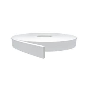 Rodameio de EVA Autocolante Branco 3,8cm x 1cm RM43 - 12m Segunda Linha