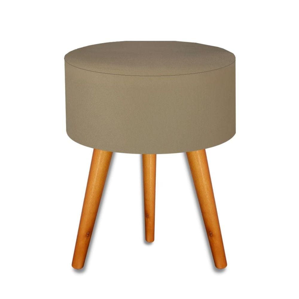 Puff Banqueta Redondo Ilítia Luxo Decorativo Retro Vintage