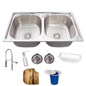 Cuba Gourmet Inox 304 Torneira Gourmet Tábua Lixeira 8L