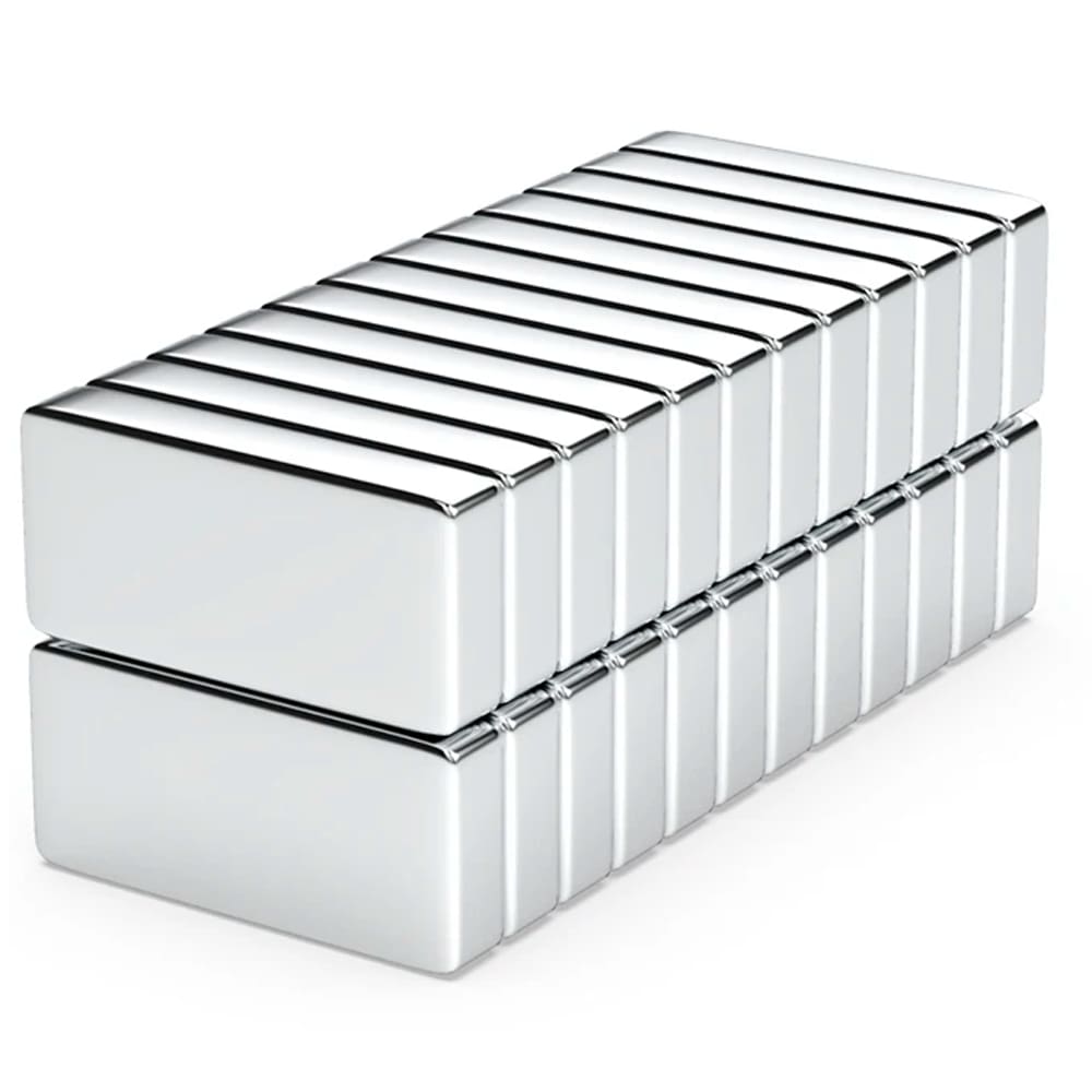 5pcs. Imã De Neodimio Retangular 20x10x4mm - N35