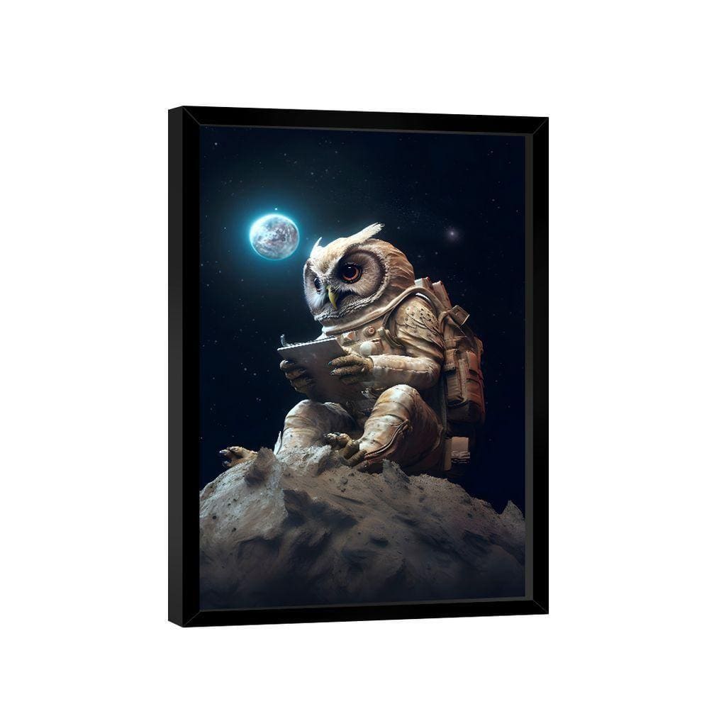 Quadro Coruja Espacial -- Br Artes