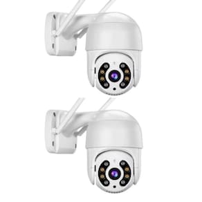 Kit 2 Câmeras Segurança Domo Wifi Ptz Externa, Câmera Ip Sem