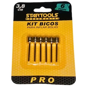 Kit 6 Bicos de Inflar Bolas de Esportes