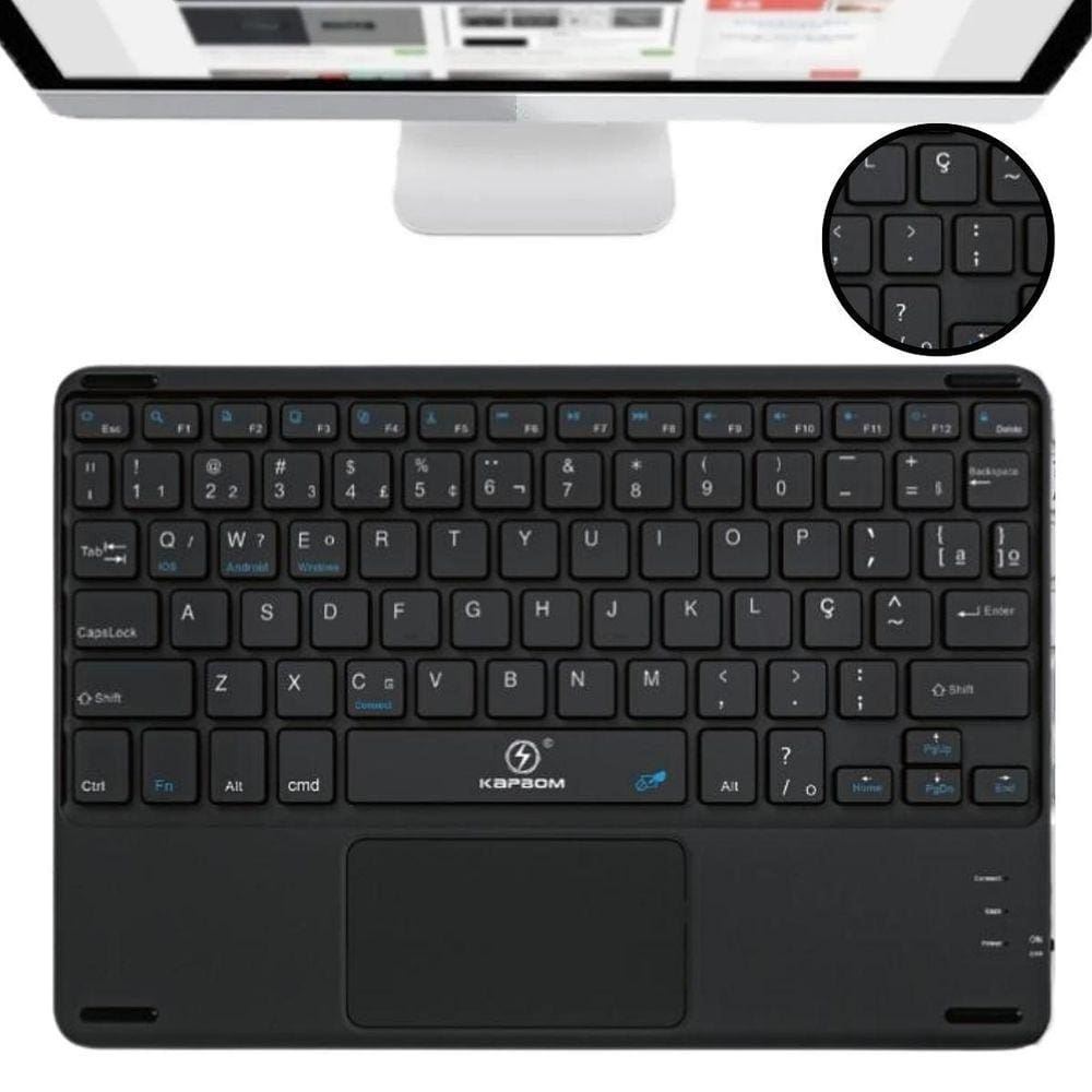 Conjunto Teclado E Mouse Trackpad Para Tablet Mi Pad 6 Pro