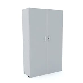 Armario Alto 158X89x38 Maxxi 2 Portas 3 Prateleiras Cinza - Pandin