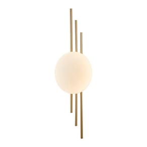 Arandela Nordecor Cami Led Bivolt Dourado 3000k Luz Amarela