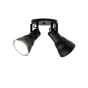 Spot De Sobrepor Hol Duplo Circular Direcionável 2xe27 Taschibra Bivolt Preto