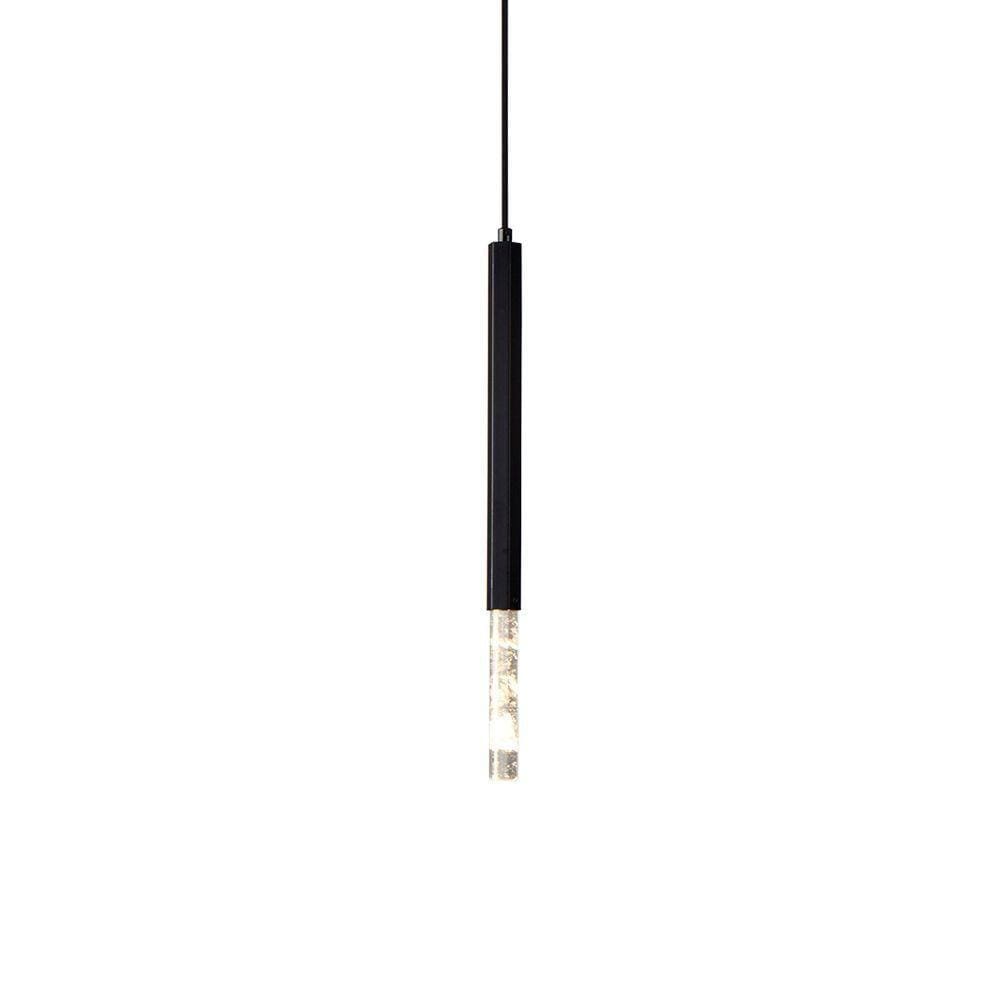 Lustre Pendente Nordecor Pean 2517 Preto Led Bivolt