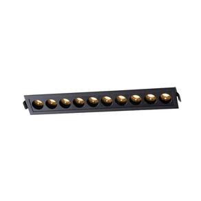 Spot De Embutir Nordecor Powerus Led 20w Bivolt Preto 3000k Luz Amarela