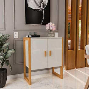 Buffet para Sala de Jantar Diamond 2 Portas Off White/Malbec