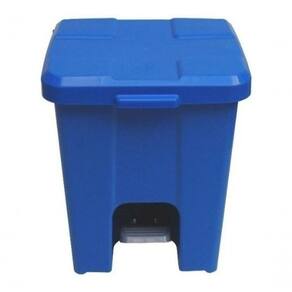 Cesto Lixeira Quadrada Plastica Com Pedal 25L Amarelo