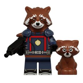 Boneco Blocos De Montar Raccoon Guardiões Da Galáxia 3