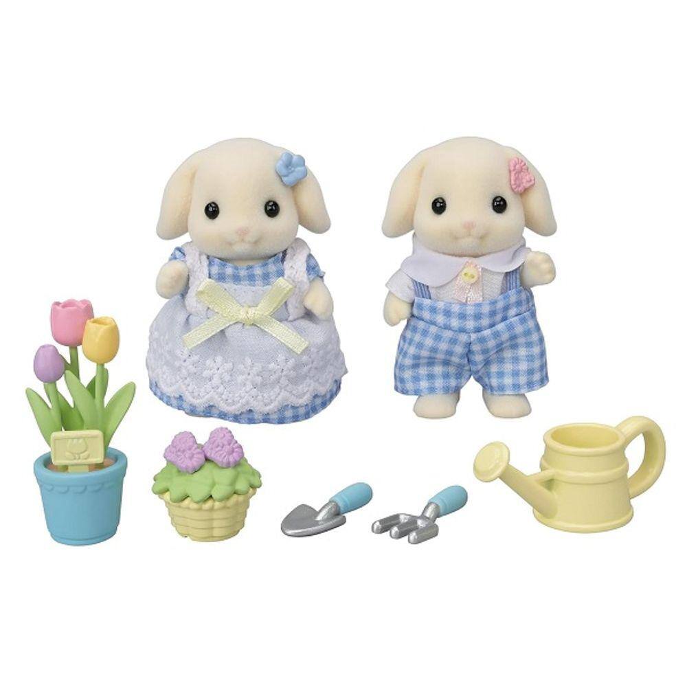 Sylvanian Families Conjunto de Jardinagem - IRMA & Irmao Coelhos FLOR EPOCH Magia