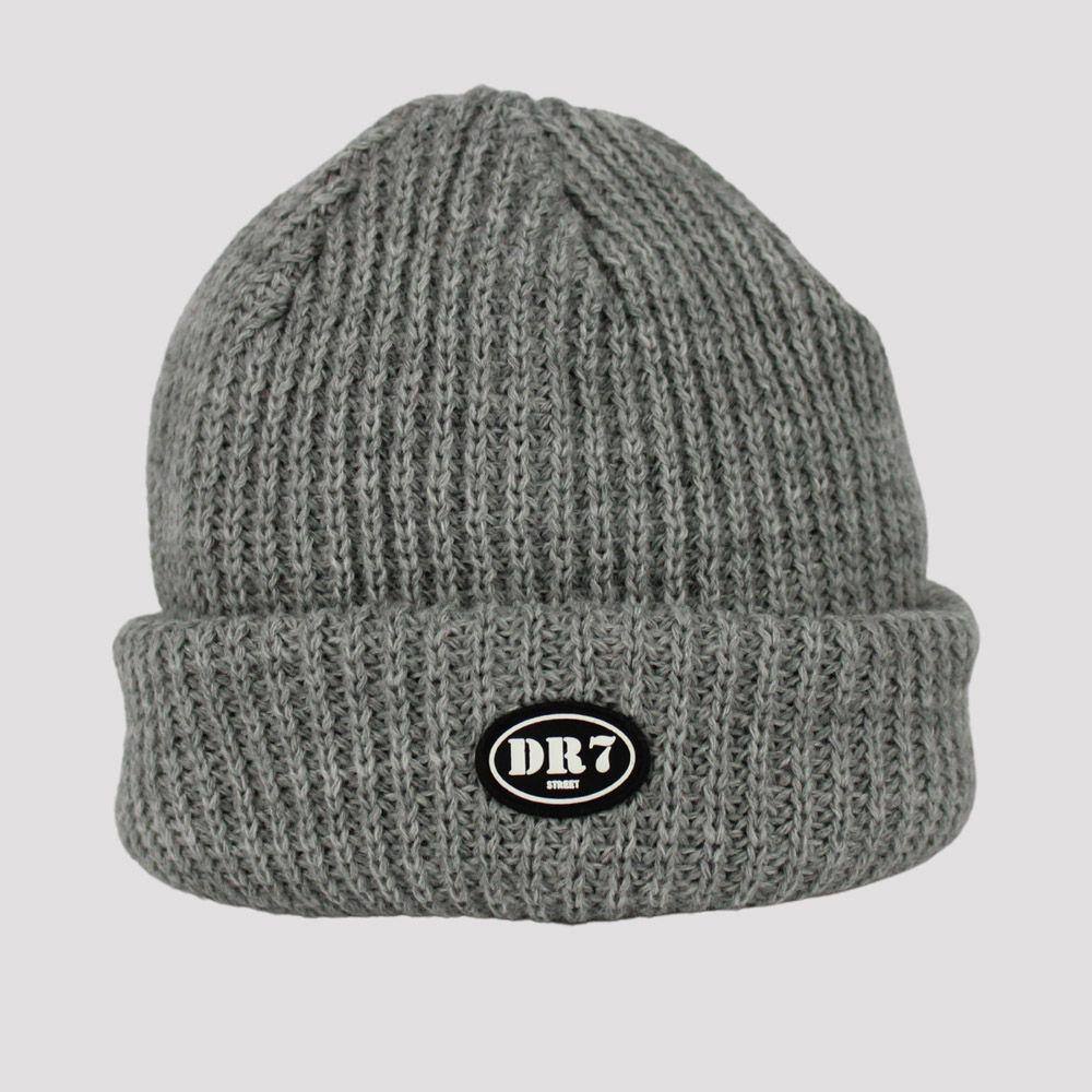 Touca Gorro DR7 Street Logo Circle - Cinza - Cinza - Único
