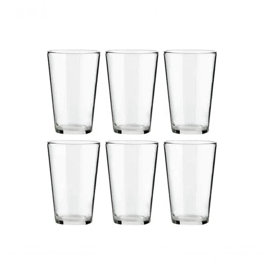 Jogo Copos Vidro Dia A Dia 6pcs 220ml